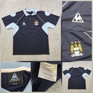 Manchester City Jersey Shirt Mens XL Thomas Cook Soccer Le Coq Sportif Polo